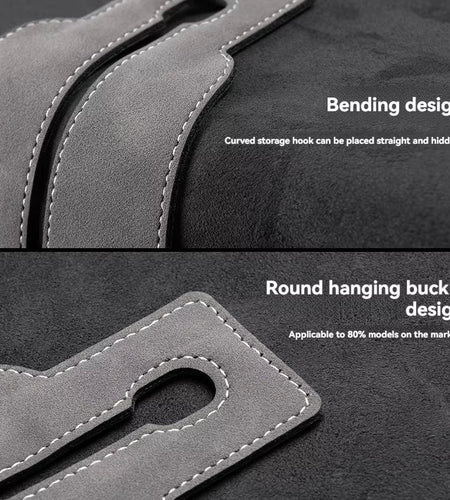 Suede Double Hook Rear Seat Backrest Hook Car Interior Organizer Accessories for Changan CS35 plus CS55 plus CS75 plus Eado