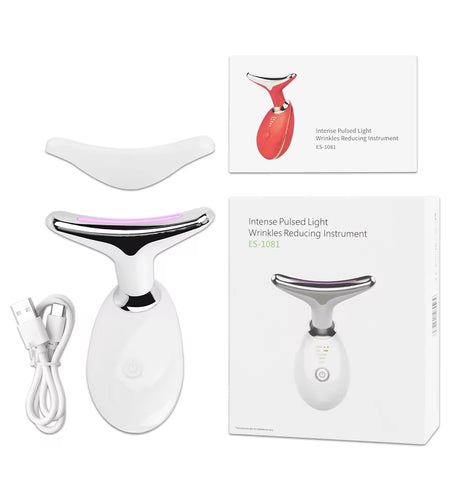 7-in-1 LED Face & Neck Lifter – Sculpt, Tighten & Glow