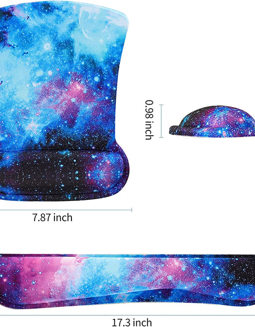 Load image into Gallery viewer, Keyboard Wrist Rest Pad and Mouse Wrist Rest Support Mouse Pad Set,Durable &amp; Comfortable &amp; Lightweight for Easy Typing &amp; Pain Relief-Ergonomic Support (Galaxy)
